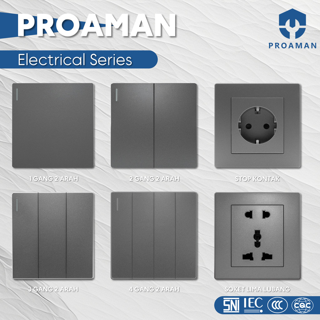 Pro-safe Aesthetic Socket Modern Home Light Switch 2 Way Control System ...