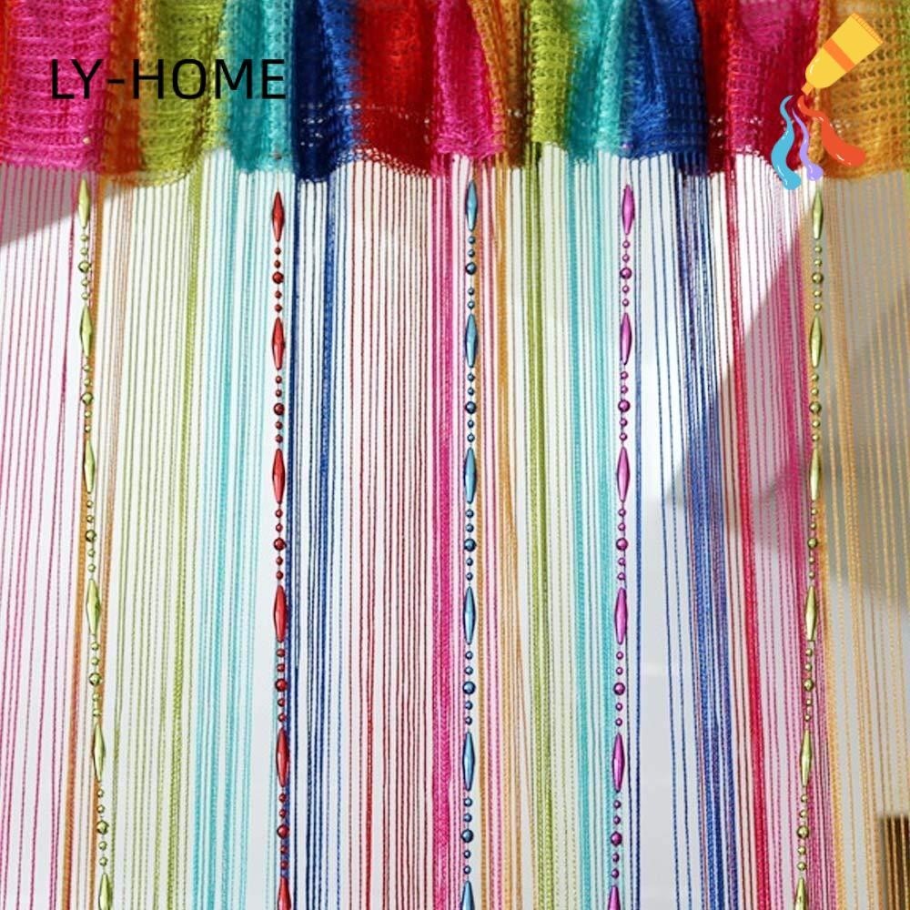 LY-HOME 1Mx2M Curtain String Decorative Screen Tassel Chain Bead Window ...