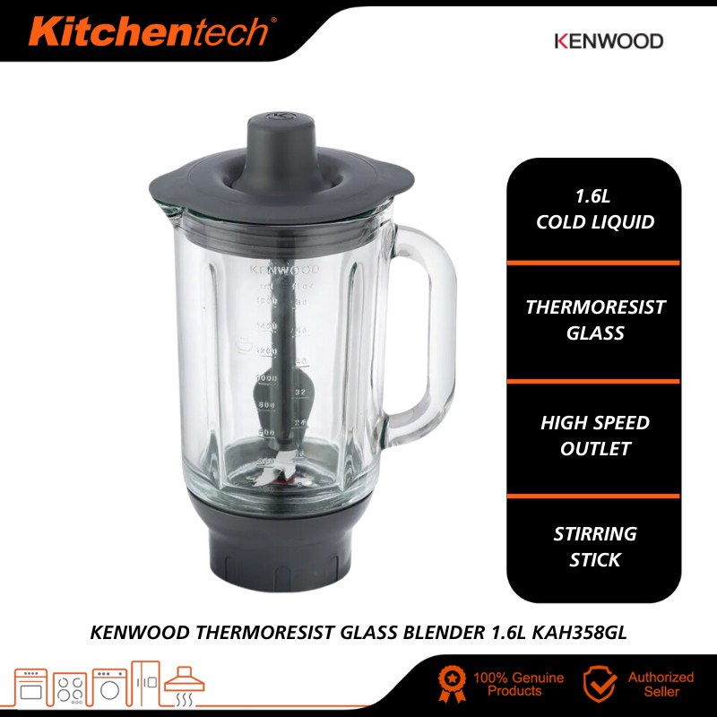 Kenwood ThermoResist Glass Blender KAH359GL 1.6L Kitchen Machine ...