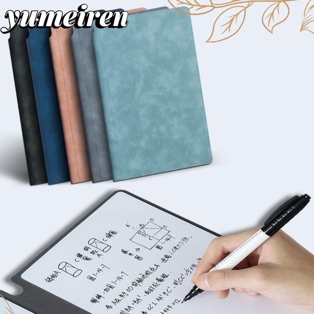 YUMEIREN Erasable Whiteboard Draft, With Whiteboard Pen Leather A5 ...