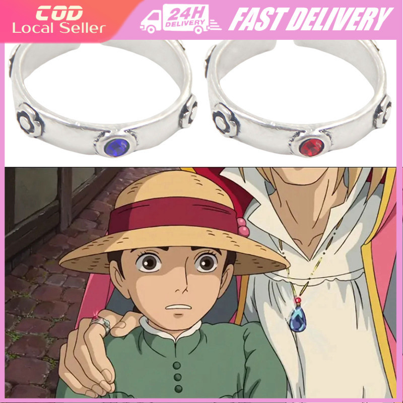 Howls Moving Castle Sophie Ring Alloy Adjustable Fasion Fake Diamond ...