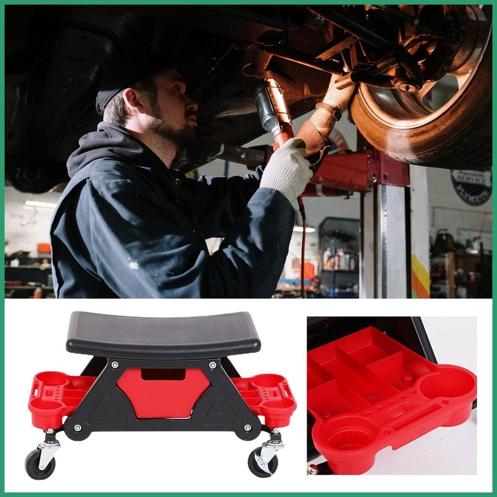 Garage Shop Roller Seats 300 Lbs Capacity Workshop Stools on Wheels ...