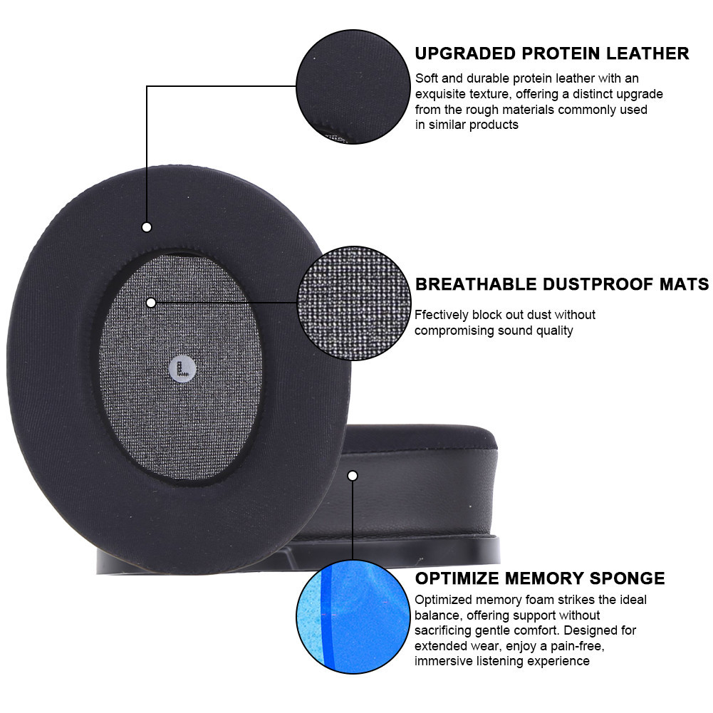 Cooling Gel Replacement Earpads Head Beam Memory Foam Ear Pads Cushions