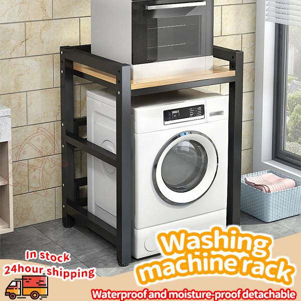 🔥Ready Stock🔥Washing machine rack/storage integrated rack/thickened ...