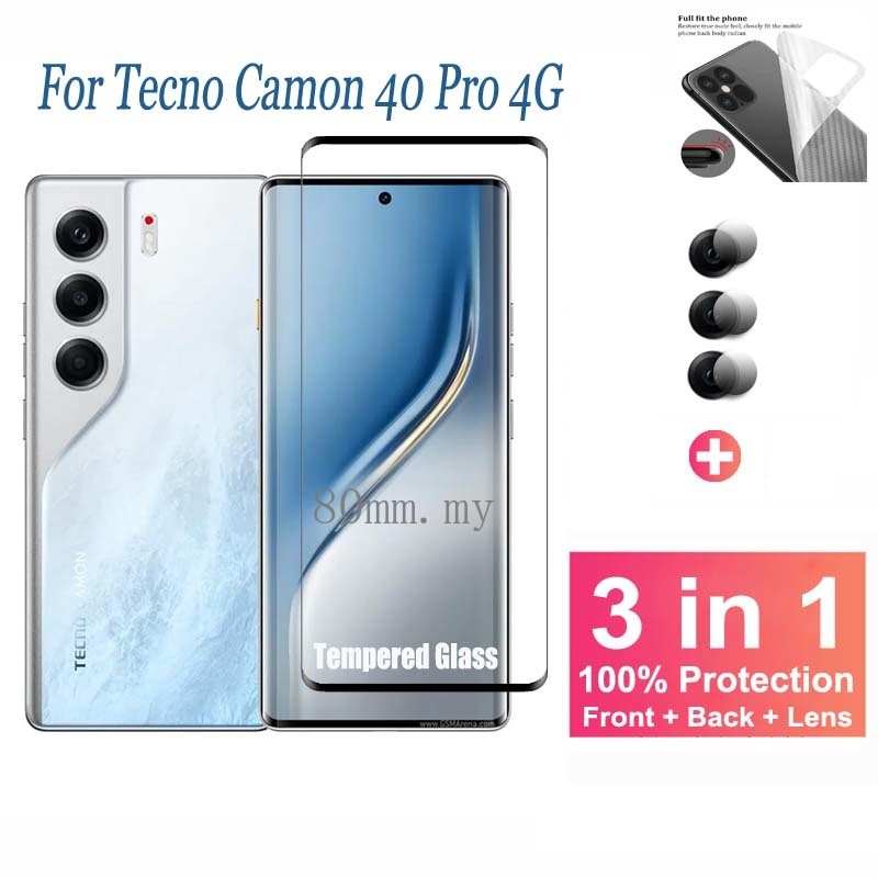 Tecno Camon 40 Pro 4G Screen Protector for Tecno Camon 40 Pro 5G 40 30 ...