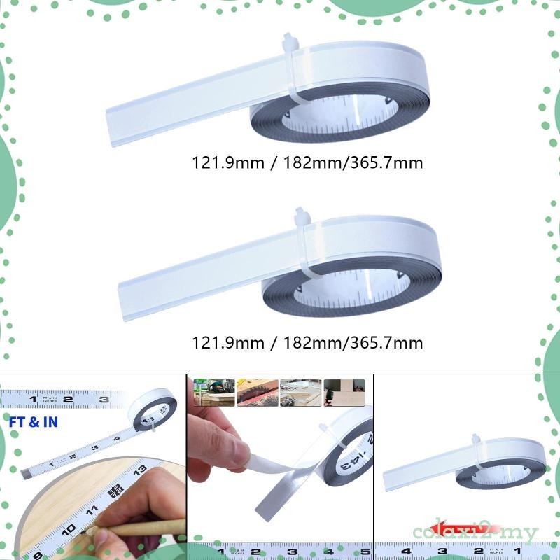 [ColaxiefMY] Self Adhesive Scale Versatile Carbon Steel Workbench Ruler ...