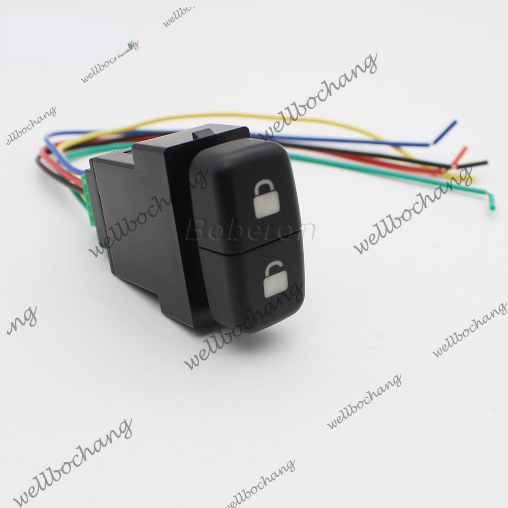 MITSUBISHI 1 piece LED light dual key switch central door lock switch ...