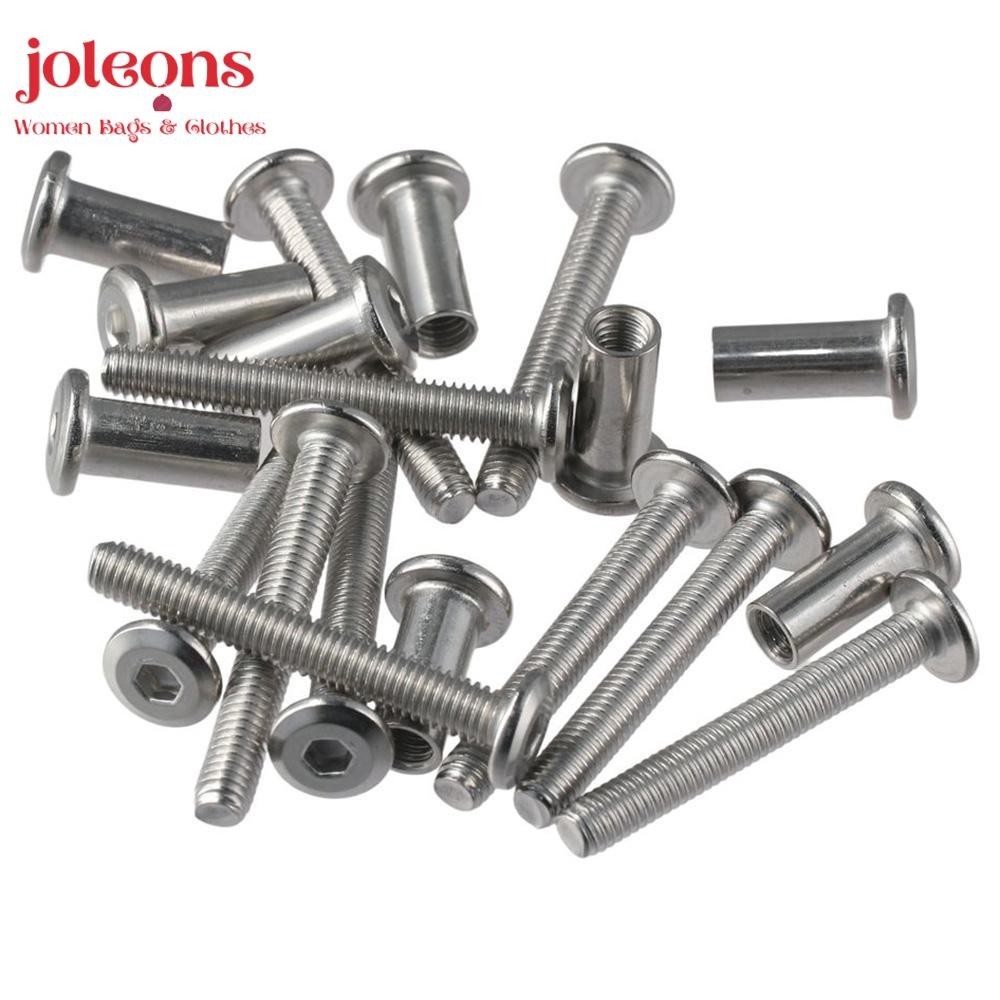 JOLEONS 10 Sets Binding Post Screws, M6 304 Stainless Steel Rivet ...