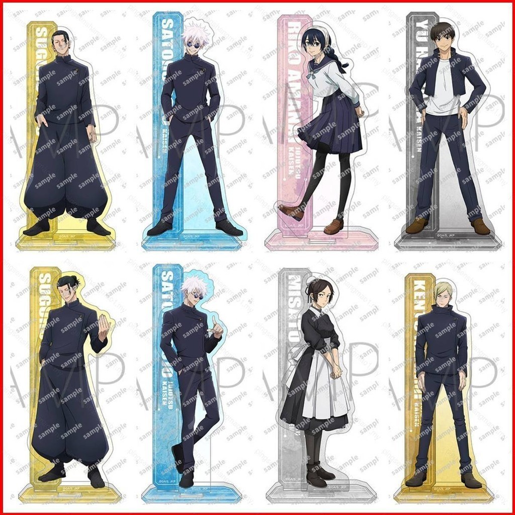 Flip Jujutsu Kaisen Anime Figure Acrylic Model Toy Stands Gojo Satoru ...