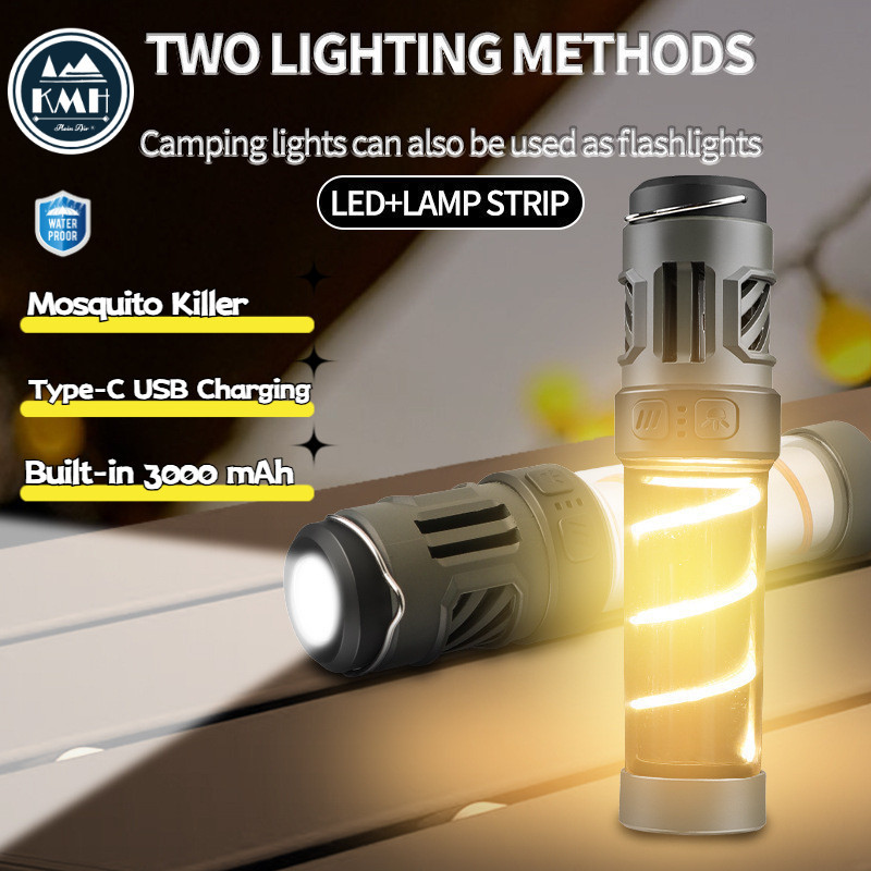 Led Mosquito Repellent Camping Lantern Outdoor Lighting Flashlight