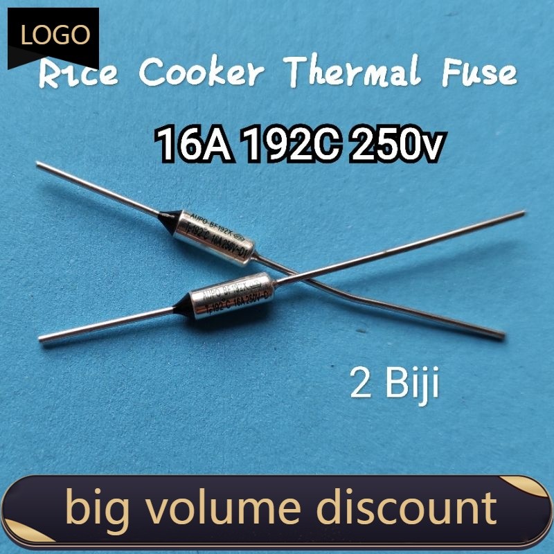 HKLHDZ 2 Biji 16A 192C 250V Rice Cooker Thermal Fuse Air Fryer Thermal ...