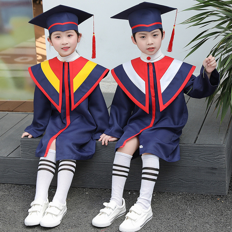 Little Doctor Uniform Graduation Cap Dress Kindergarten Kindergarten ...