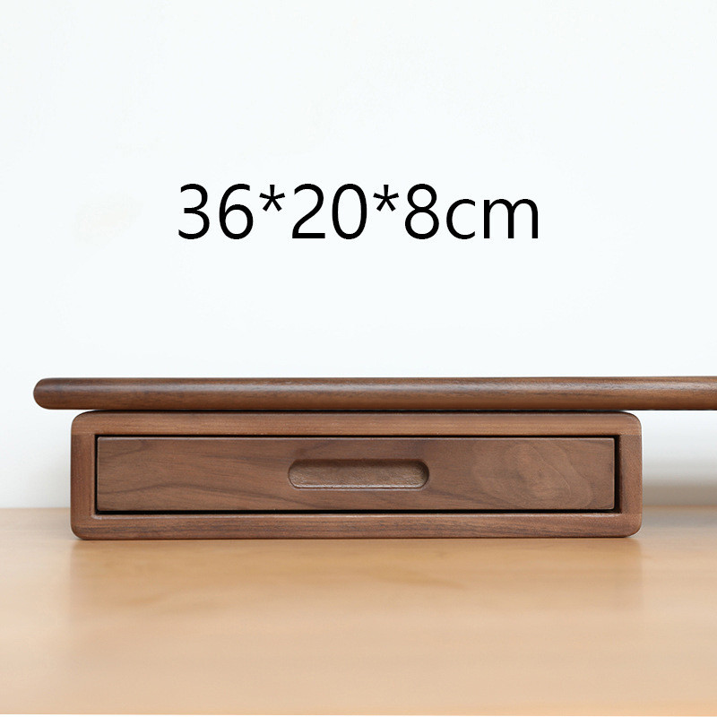 Premium Black Walnut Elevated Rack Computer Monitor Elevated Rack ...