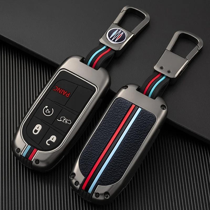 Zinc Alloy Car Key Case Cover for Jeep Grand Cherokee Renegade Fiat
