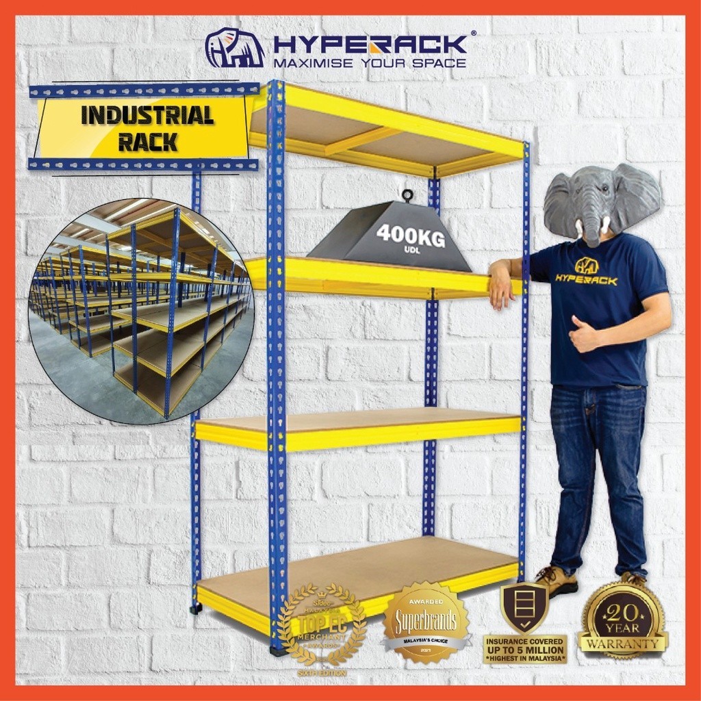SUPERACK Industrial Rack Angle Iron Rack Store Room Rack Rak Heavy Duty ...