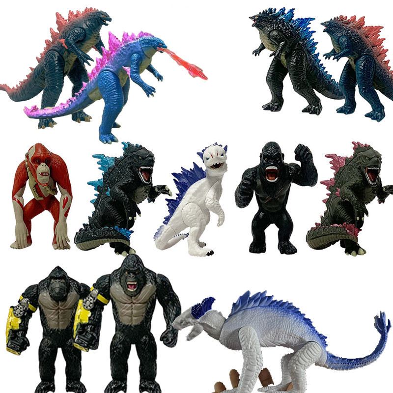 Godzilla X Kong Set 2024 Action Figure Toys Shimo Collection Model Doll ...