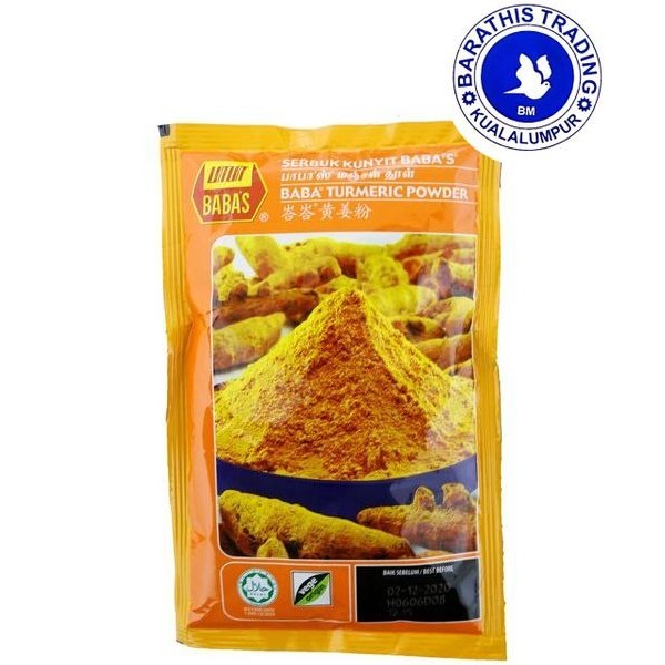 Babas Turmeric Powder Serbuk Kunyit Babas 125g Shopee Malaysia