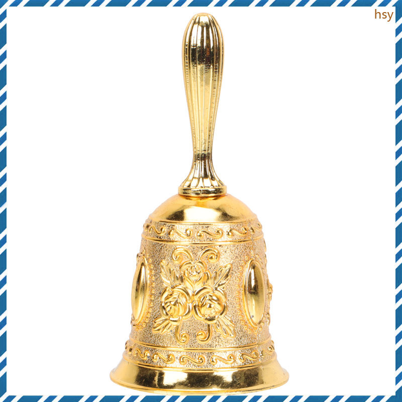 Toy Hand Percussion Bell School Gold Ringing Service Restaurant Call ...