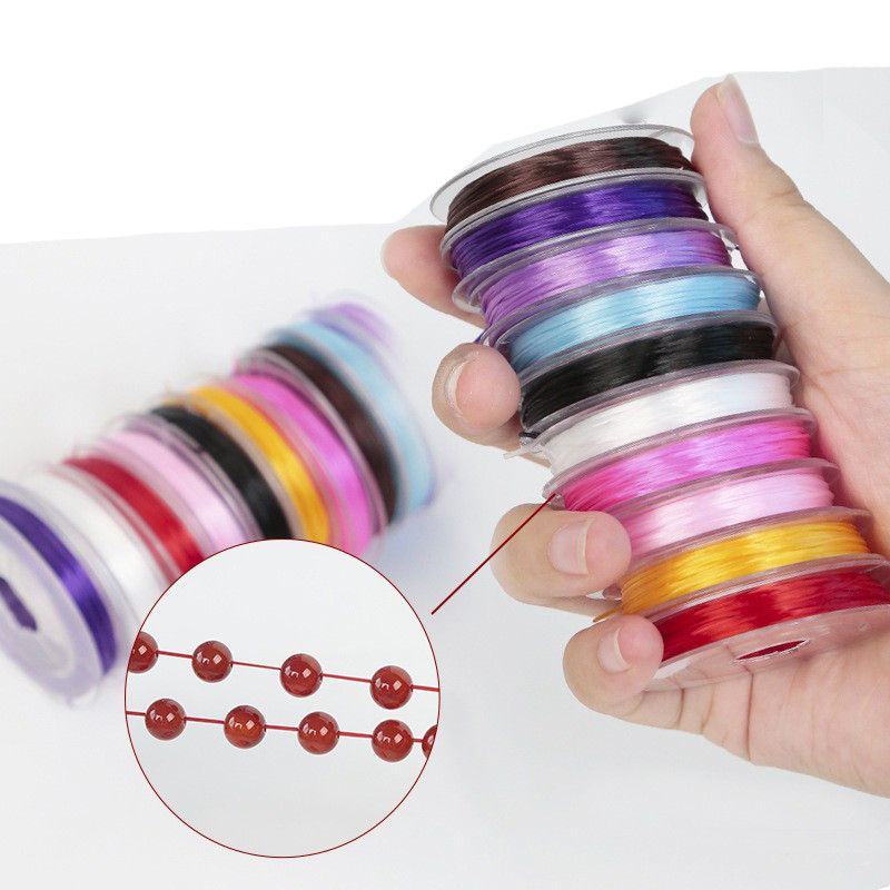 0.6mm 10M/roll Crystal Elastic String Stretch Cord For Bracelets ...