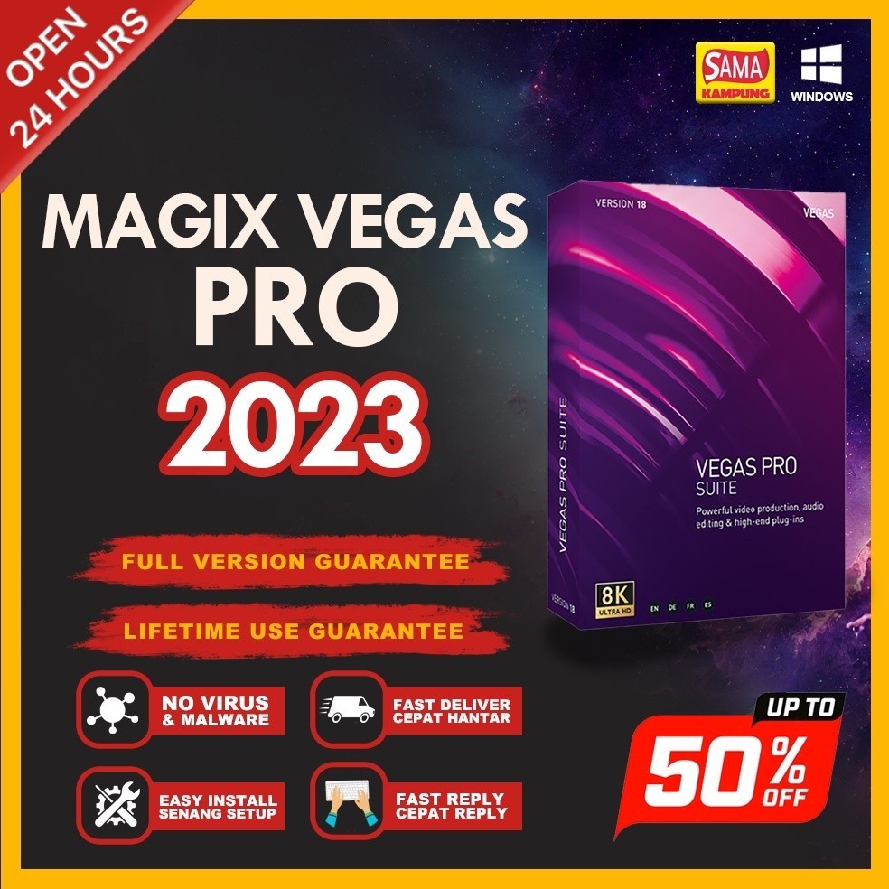 [ WINDOWS] 🌟 MAGIX VEGAS 🌟 LIFETIME PREMIUM 🌟 EASY INSTALL 🌟 FAST ...