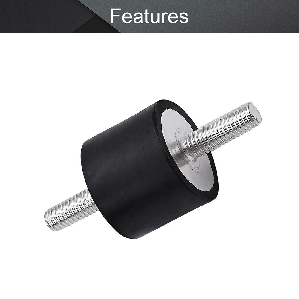 8pcs Rubber Vibration Isolator Mounts - 5/16" X 5/16", M3 Thread Studs For Compressors, Pumps, Engines