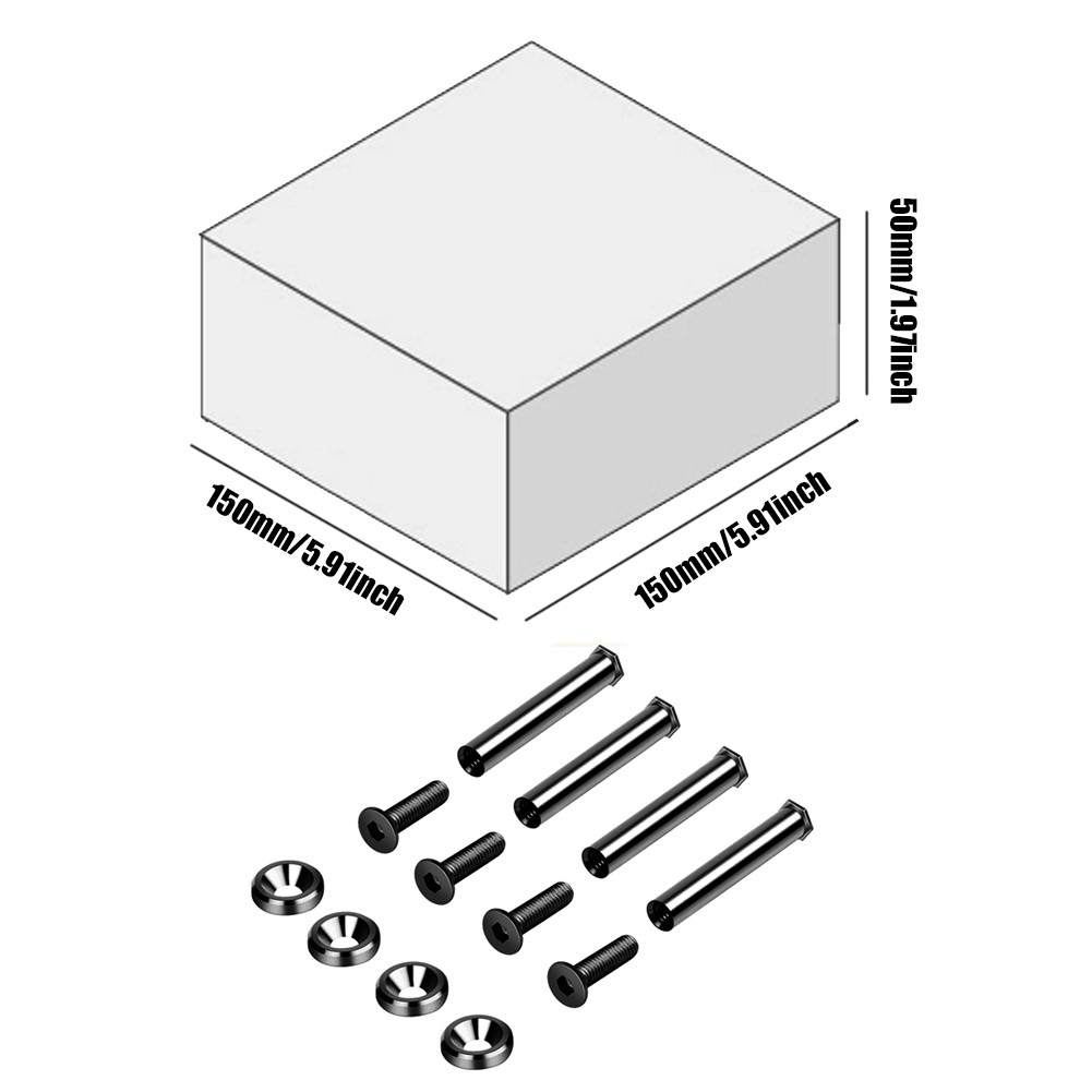 Cooling Fan Mount Screws Quiet Operation Housing Radiator Screws for PC ...