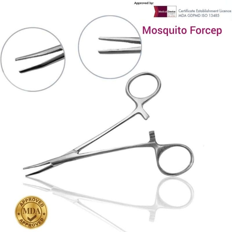 2 Pieces Halsted Mosquito Forceps artery (Curved - Straight) Gigi ...