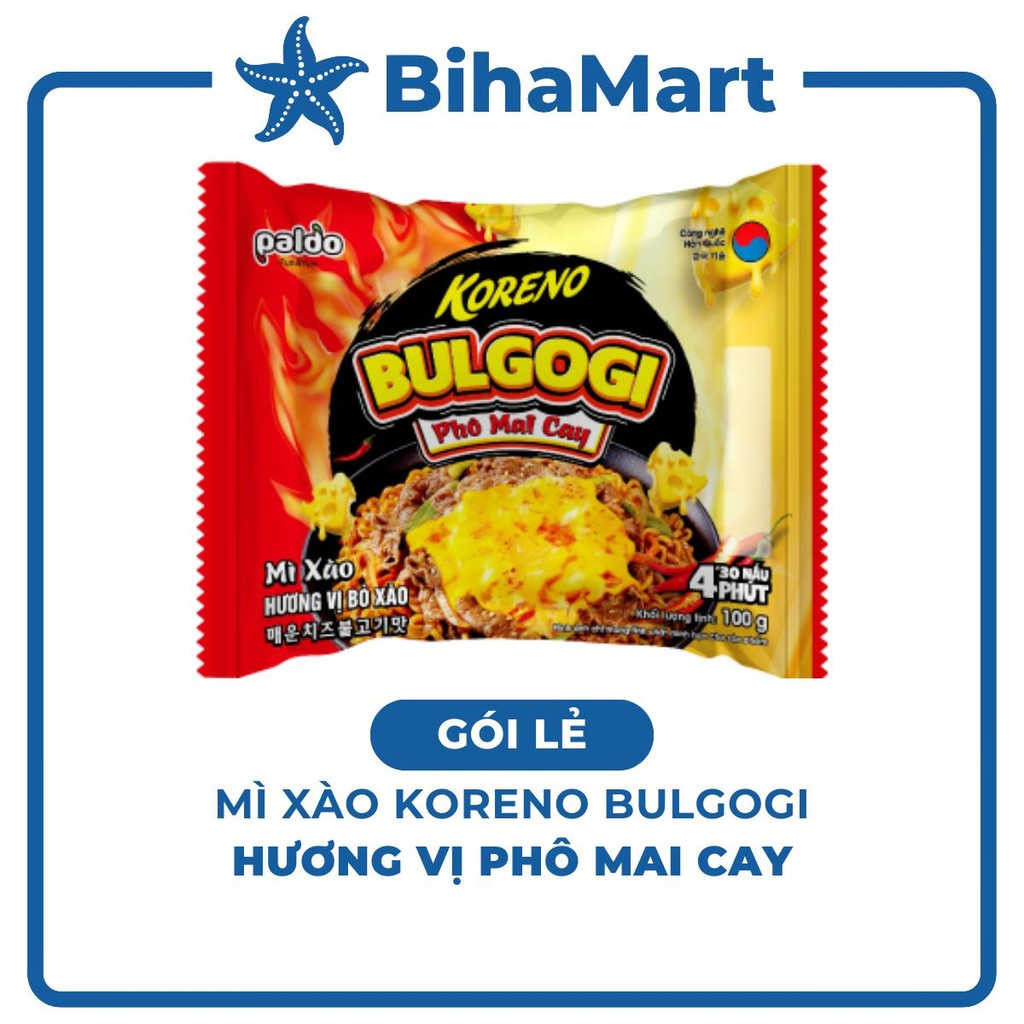 [RETAIL PACKAGE] - PALDO - Koreno Bulgogi Fried Noodles Spicy Cheese ...