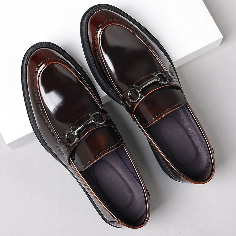 [First Layer Cowhide] High-End Business Leather Shoes Men British Style ...