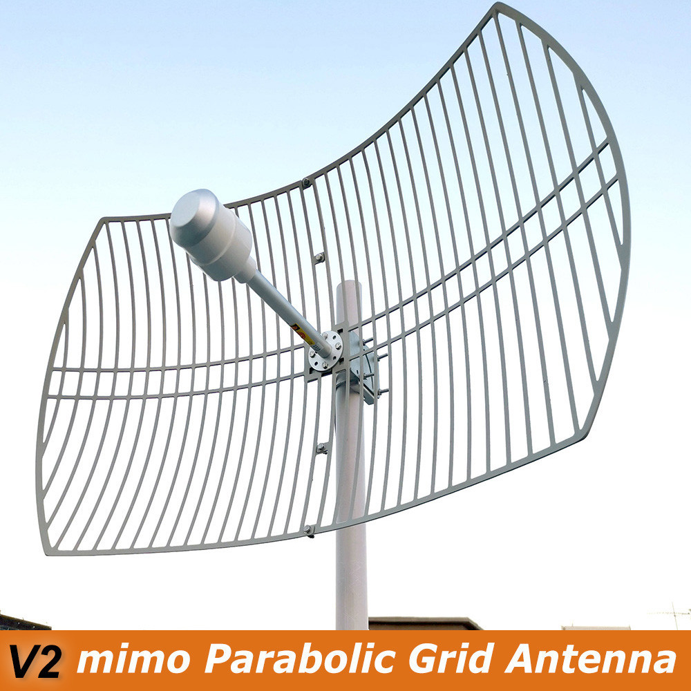 3g 4g Lte 5g Grid Parabolic Antenna Outdoor Directional Mimo Dual Polarization Wireless Modem