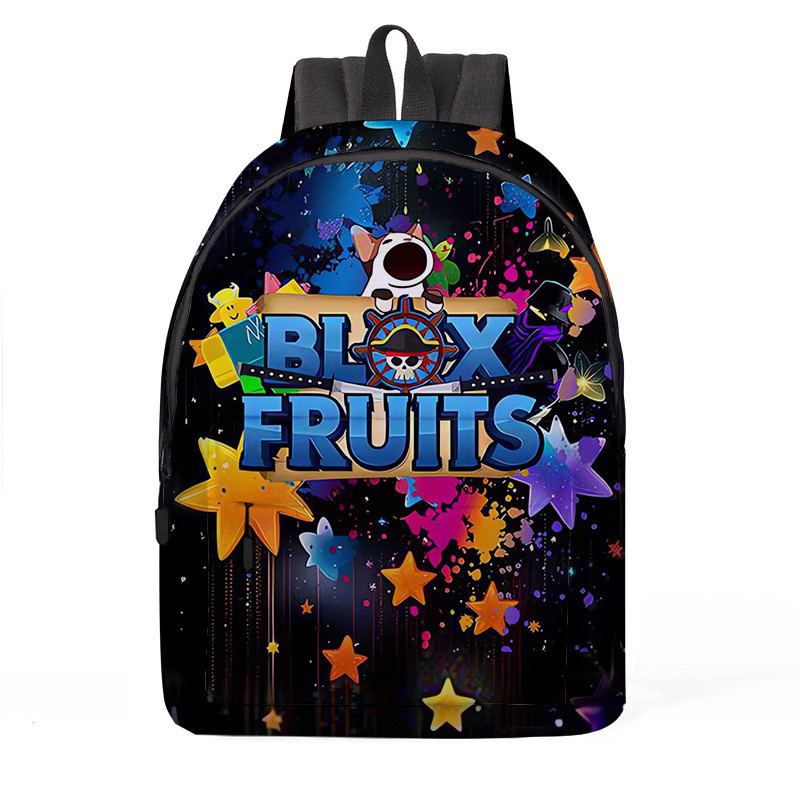 2024 Comfortable Straps ROBLOX Blox Fruits New Airplane Print Backpack ...