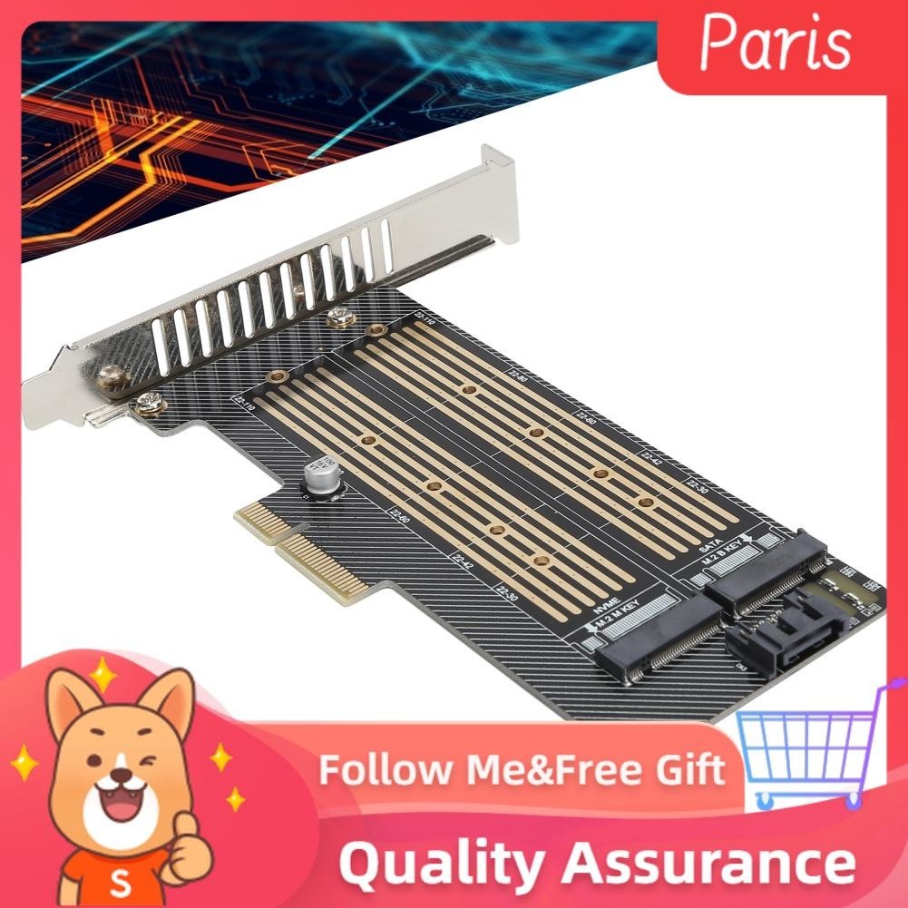 Superparis Riser Card SSD to PCIE SATA DualDisk Transfer Expansion for ...