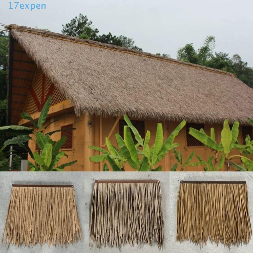 EXPEN Simulation Straw Roof, PVC Retardant Thatch Decorative, Party ...