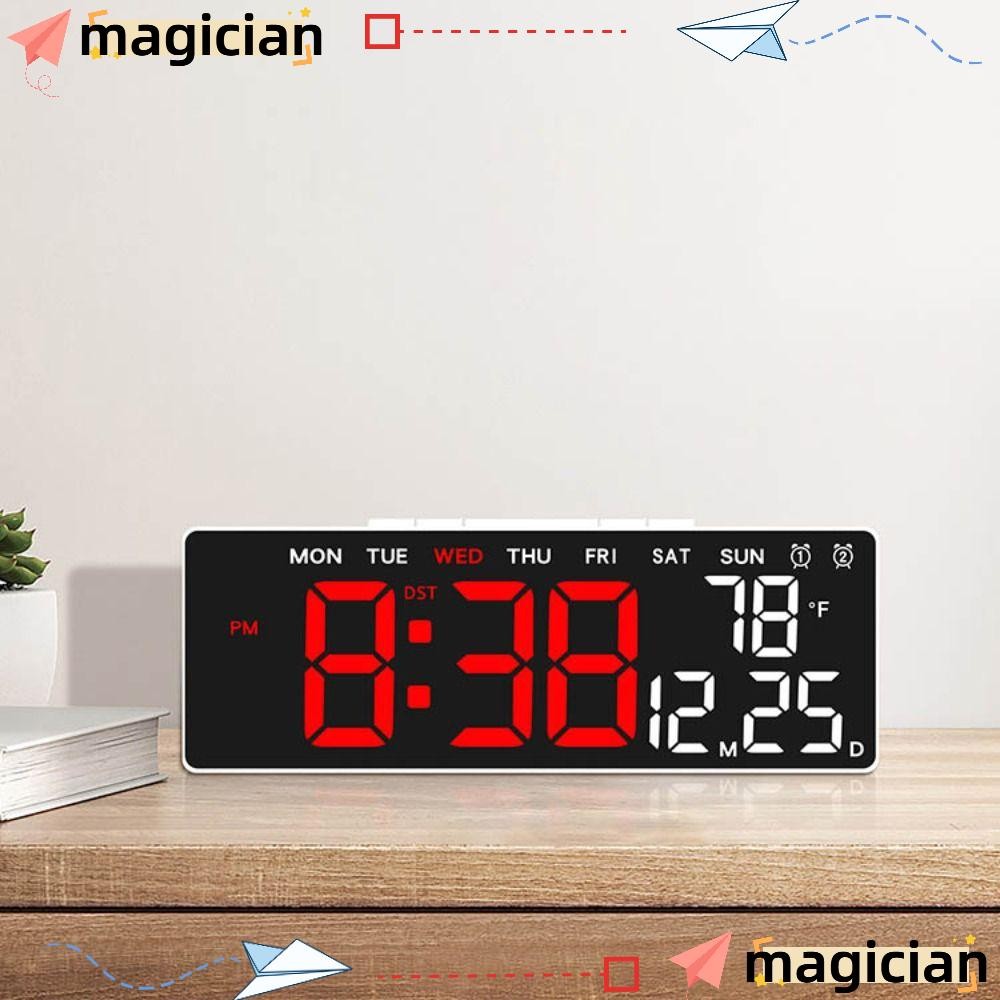 MAGIC Electronic Wall Clock, Wall-mounted Multi-functional Digital LED ...