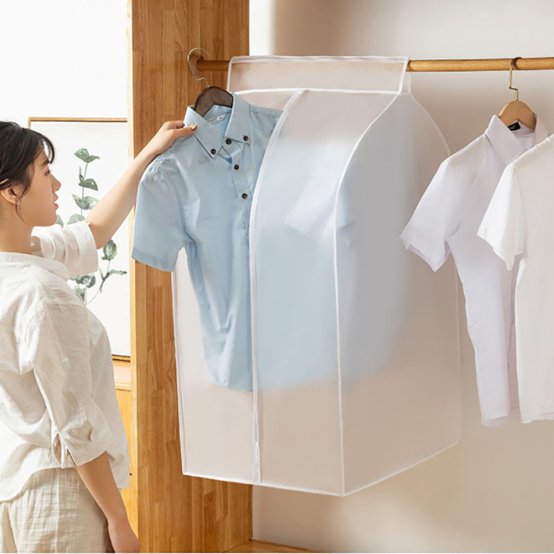Wardrobe Plastic Suit Cover Hanger Cover Clothes Protective Cover ...