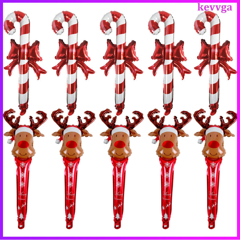 Christmas Holding Balloons Inflatable Walking Stick Party Ornament for ...