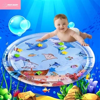 Kids Water Play Mat Baby Toys 0 12 Months Infant Toddler Cartoon Shark Octopus Whale Fun Activity Playmat Mainan Baby 1 Tahun 婴儿拍拍爬行水垫玩具寶寶用品