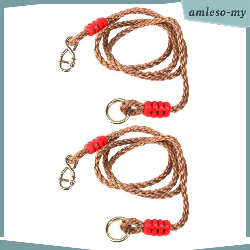 [AmlesoMY] 1 Pairs Adjustable Swing Rope Extension Long for Swing Set ...
