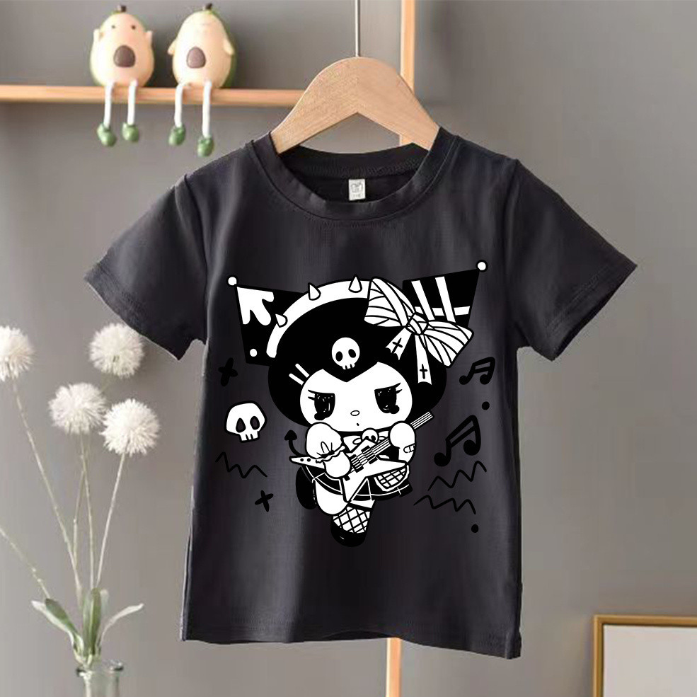 KUROMI KIDS Cute White Rabbit T Shirt Girl Kids Cartoon Tshirt Cute ...