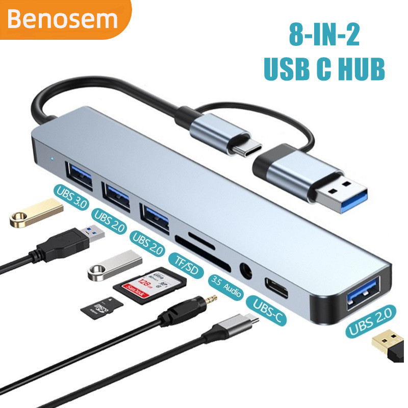 NEW USB C HUB Type-C To USB Adapter Multiple USB 3.0 HUB Docking ...
