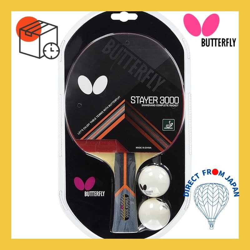 Butterfly Table Tennis Racket Shakehand Leisure Play with 2 Balls Pre ...