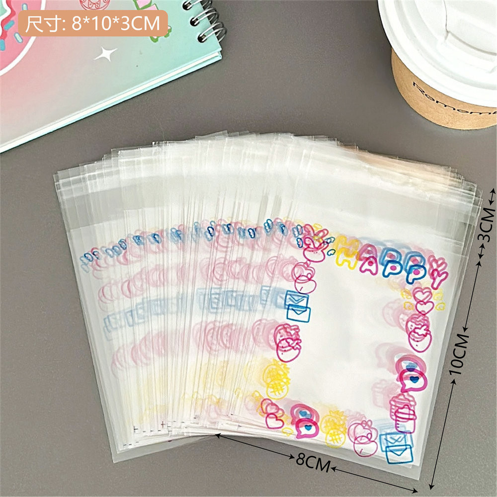50pcs Cute Bunny Sealing Bag Transparent Card Sleeves Photocard Packing  Bags Card Protector | Shopee Malaysia
