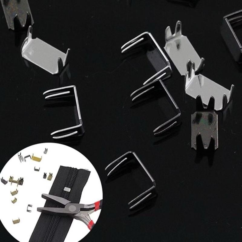 (10pcs)stopper zip/lock zipper/hujung zipper/penamat zip/stopper zipper ...