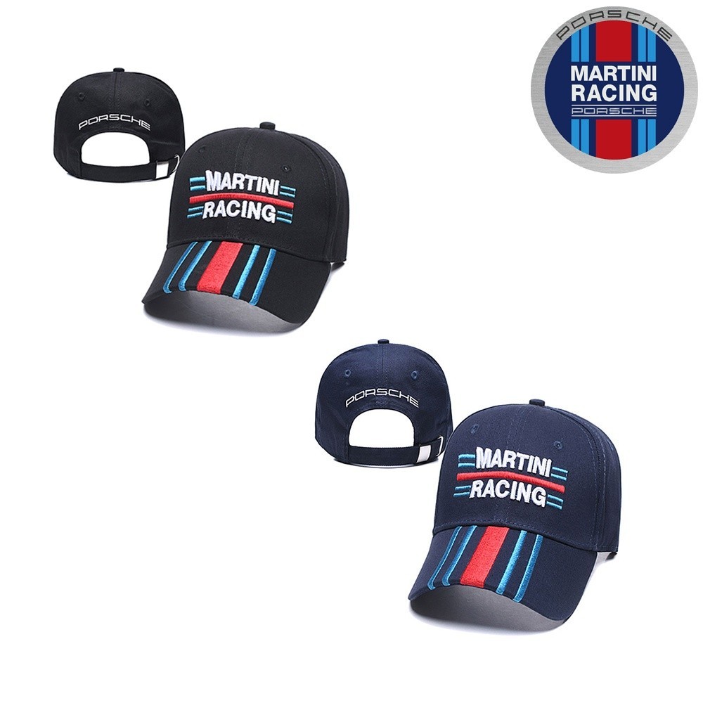 Martini Racing Porsche Team Cap Curved Brim Hat Baseball Cap | Shopee ...