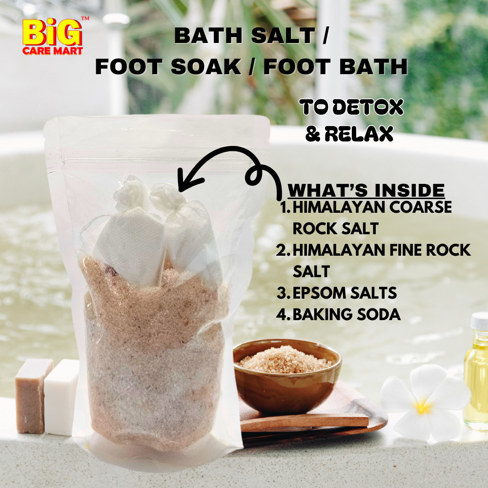 Epsom Salt Bath / Foot Soak for Tired Feet, Smelly Feet, Detox Body