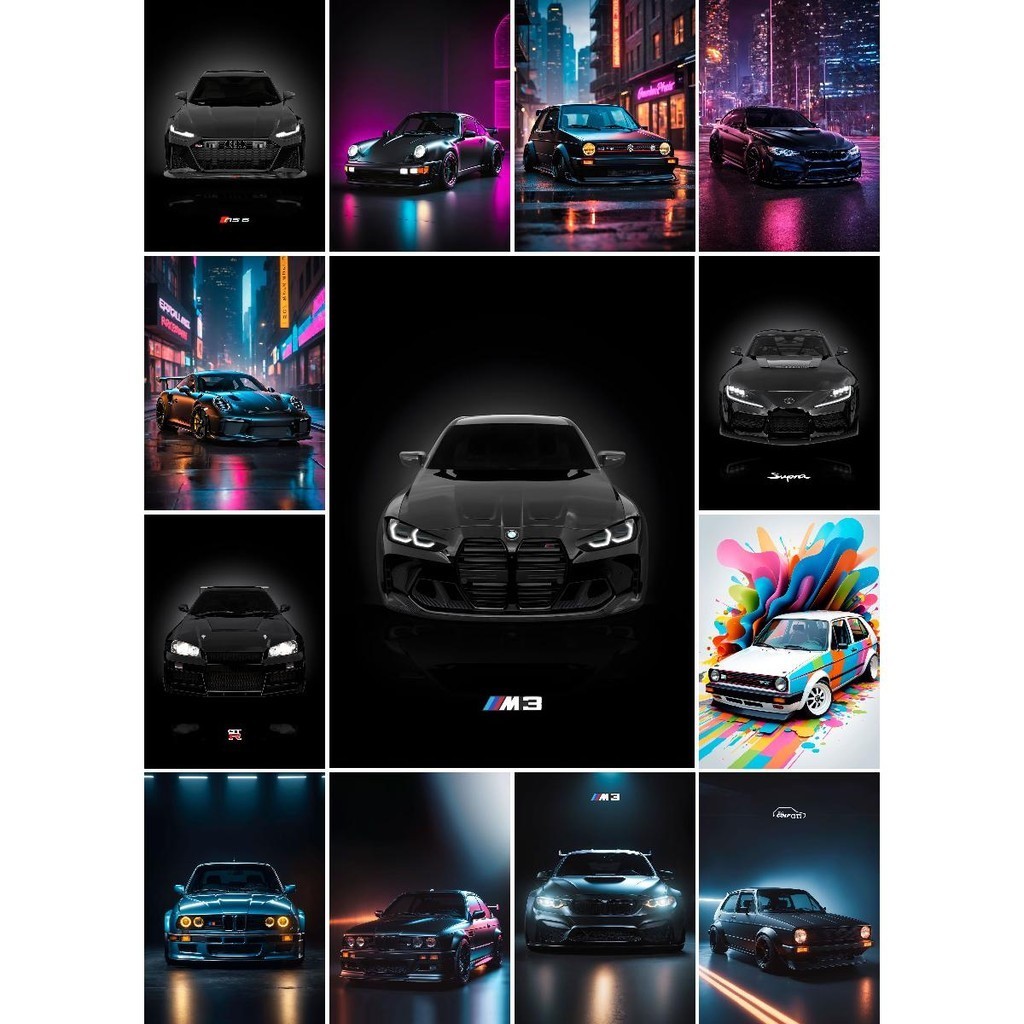 Poster Cetak Bahagian Kereta Klasik VW Golf 1 - Koleksi Hiasan Dinding ...