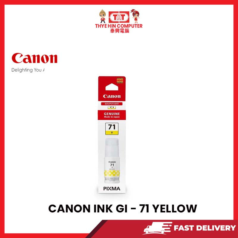 CANON INK CARTRIDGE G171 GI-71 YELLOW | Shopee Malaysia