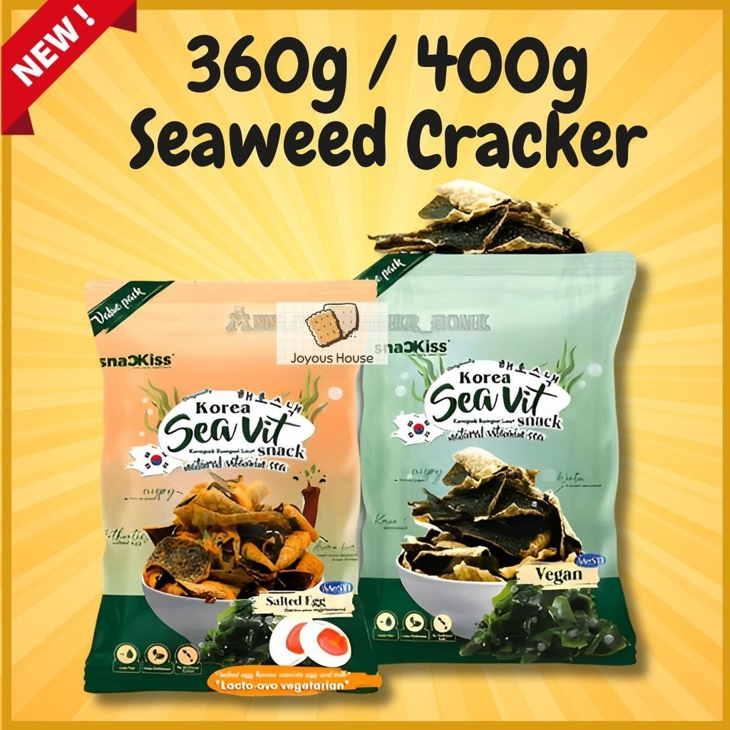 360g / 400g Crispy Seaweed Cracker Snack 400g Biskut Seaweed / Kerepek