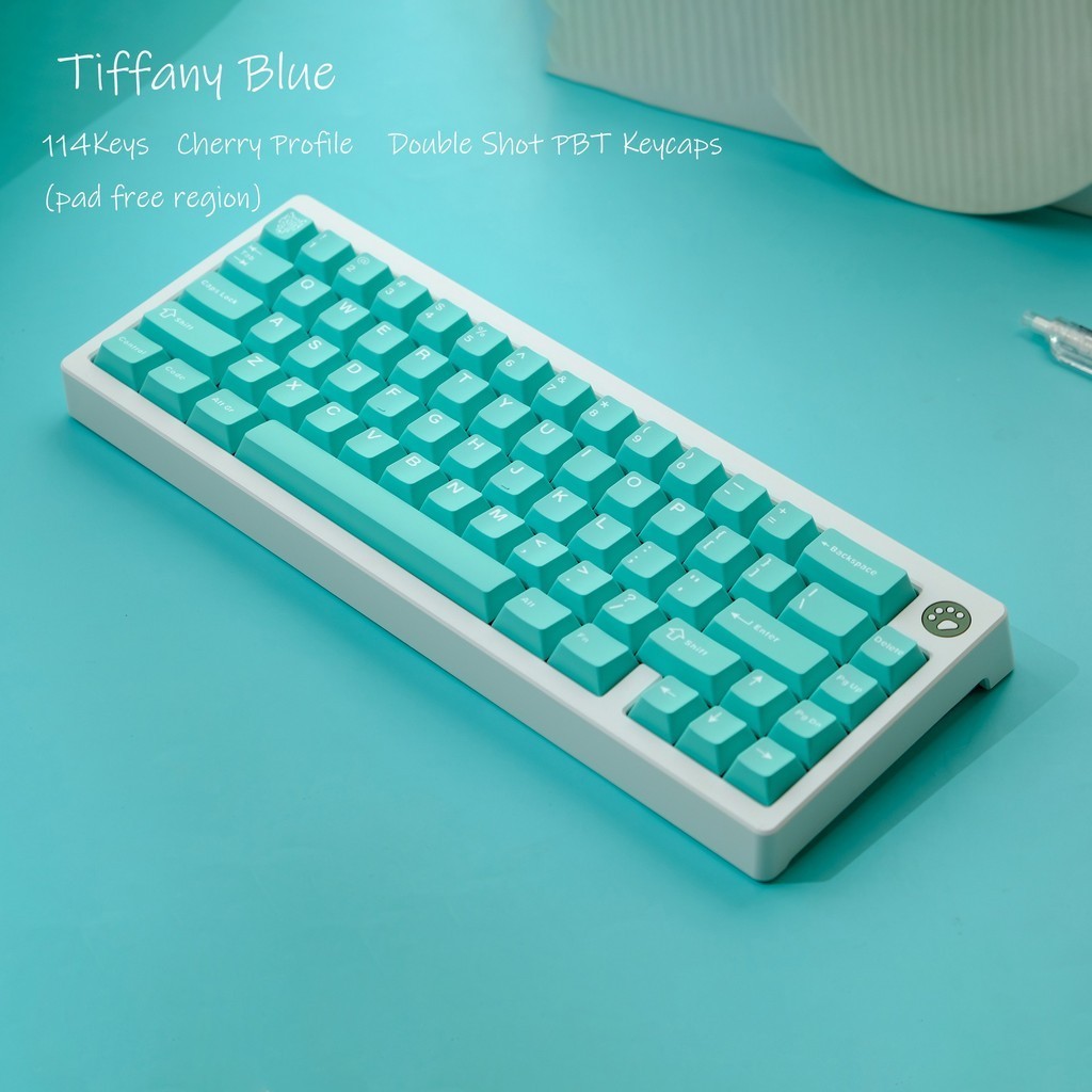 114 Keys keycap set Double Shot PBT Keyboard Keycaps Cherry Profile for ...