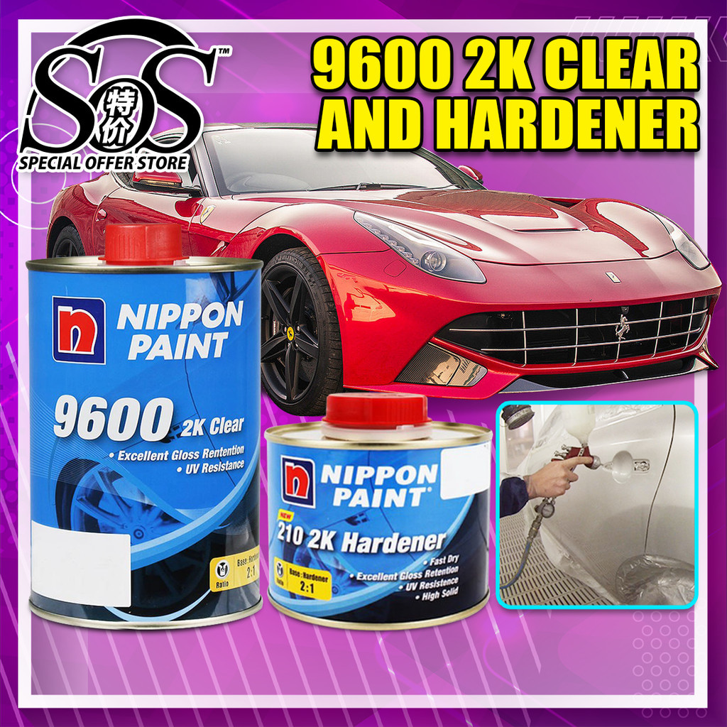 Nippon Paint 9600 2K Ultra Solid 21 Clear Coat + Hardener Set